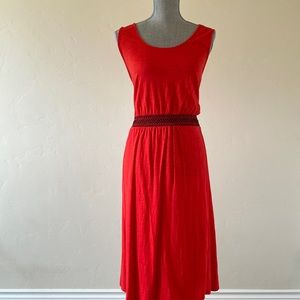 Vince Camuto Casual red dress with elastic waist